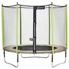 Image de KANGUI Trampoline de jardin 305 cm + filet de sécurité JUMPI Taupe/Vert 300. Trampoline certifié par le CRITT sport & loisirs