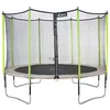 Image de KANGUI Trampoline de jardin 365 cm + filet de sécurité JUMPI Taupe/Vert 360. Trampoline certifié par le CRITT sport & loisirs