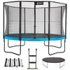 Image de KANGUI Trampoline de jardin rond 430 cm + filet de sécurité + échelle + bâche de protection + kit ancrage