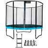Image de KANGUI Trampoline de jardin rond 305 cm + filet de sécurité + échelle + kit ancrage PUNCHI Bleu 300