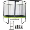 Image de KANGUI Trampoline de jardin rond 305 cm + filet de sécurité + échelle + kit ancrage | PUNCHI Vert 300