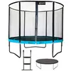 Image de KANGUI Trampoline de jardin rond 305 cm + filet de sécurité + échelle + bâche de protection | PUNCHI Bleu 300