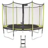 Image de KANGUI Trampoline de jardin 365 cm + filet de sécurité + échelle JUMPI Vert/Noir 360