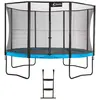Image de KANGUI Trampoline de jardin rond 430 cm + filet de sécurité + échelle | PUNCHI Bleu 430