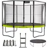 Image de KANGUI Trampoline de jardin 365 cm + filet + échelle + bâche + kit ancrage | PUNCHI Vert