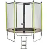Image de KANGUI Trampoline de jardin 244 cm + filet de sécurité + échelle JUMPI Taupe/Vert 250