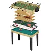 Image de Table de jeux 10 en 1 Baby Foot Billard Ping Pong Hockey Bowling Cartes Structure Bois Accessoires Inclus