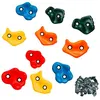Image de KANGUI Lot de 10 Pierres à grimper d'escalade pour structures de jeux Fixations incluses