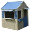 Image de KANGUI Maisonnette jardin enfant extérieur FLOWI Cabane en Bois avec plancher Toit étanche Bleu et Blanc