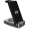 Image de Urban Factory Power Pro : Chargeur 3 En 1 Avec Fonction De Support 22.5watts (22.50 W), Chargeur sans fil, Noir