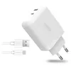 Image de Bloc secteur USB-C/USB-A Urban Factory PSC45UF avec câble USB-C/A 1m Blanc