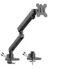 Image de Urban Factory FLEXEE Single Pro - Kit de montage (bras articulé) - pour Écran LCD - ergonomique, avec station d'accueil - acier, aluminium, plastique - noir - Taille d'écran : 17"-32" - montrable sur bureau