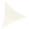 Image de Ideprice - Toile d'ombrage triangulaire 3 mètres blanc cassé