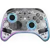 Image de Freaks and Geeks Manette Sans Fil pour Nintendo Switch - Transparente à LED - Câble 1M (Switch), Autres accessoires gaming, Transparent