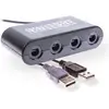 Image de GED Adattatore 4 Gamepad Gamecube per Wiiu e SWitch (PC, Switch, Wii U), Manette : accessoires, Noir
