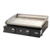 Image de Plancha Gaz IBISSA 2 Feux Caisson Acier Epoxy Plaque Inox Plancha Tonio