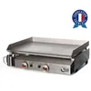 Image de Plancha gaz 2 feux Bento tout inox