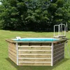 Image de PISCINE BOIS CEBU WATERCLIP 20153 350 x 295 x 111 cm BOIS