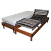 Image de Lit Electrique Matelas Mousse Accueil Memoire De Forme + Sommier Electrique 2x80x200