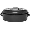 Image de Roaster ovale couvert 46x32 cm - Warmcook - Noir - Acier