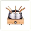 Image de Little Balance Collection Hiver Wood Fondue 8 Inox - Fondue - 2 litres - 800 Watt - bois/inox