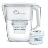Image de LITTLE BALANCE 8592 Carafe filtrante Claire + 3 cartouches filtrantes dt 2 offertes, Reduit microplastiques, chlore, calcaire et autres impuretes, 2.5 l, Debit ultra rapide, Cartouches filtrantes a clipser