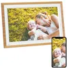 Image de AGFAPHOTO Cadre Photo Connecte Realiview APF1000 Wi-Fi 10" LCD - Affichage Photos/Videos, Horloge, Meteo, Rotation Auto, Memoire 32Go, Appli FRAMEO iOS/Android Incluse - Bois