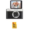 Image de Kodak Pixpro C1 Appareil Photo Compact 13MP BSI CMOS, Zoom 4x, Écran LCD 2.8" , Flash LED, Batterie   Noir + Carte microSDHC 16 Go Class 10