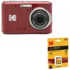 Image de KODAK Pixpro FZ45 Rouge + Carte SD Kodak 16 Go   Appareil Photo Numerique Compact 16.44MP, Zoom Optique 4x, Écran LCD 2.7" , Video HD 720p, Carte Memoire UHS-I U1 V10 85MB/s
