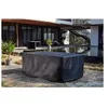 Image de Salon de jardin concept usine resine tressee noir 10 pieces 119 x 184 x 70 cm