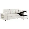Image de Canape angle fixe CONCEPT USINE 4 places en lin beige 113 x 233 x 93 cm
