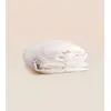 Image de Housse de couette 260x240 cm - Satin de coton - Blanc  - Douce, légère et résistante - Confectionnée au Portugal - Tediber