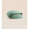 Image de Housse de couette 200x200 cm  - Satin de coton - Vert - Douce, légère et résistante - Confectionnée au Portugal - Tediber