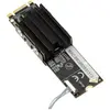 Image de Kalea-informatique Contrôleur réseau 10 Gigabit Ethernet PCIe M.2 avec chipset Aquantia AQC113 (M.2 Clé A), Carte réseau, Noir