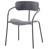 Image de Lot de 4 chaise concept usine H. 77 cm non pliable en polypropylene interieur gris
