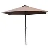 Image de Parasol marron rond 266 x 266 m led AMALFI CONCEPT USINE