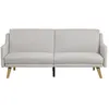 Image de Canape droit CONCEPT USINE 3 places en polyester gris 82 x 185 x 82 cm