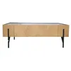 Image de Table basse en bois clair avec 2 grands tiroirs SEQUOIA CONCEPT USINE