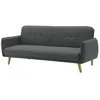 Image de Canapé scandinave convertible 3 places en tissu gris foncé NORA CONCEPT USINE