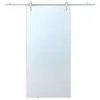 Image de Porte coulissante avec système en applique CLEAVER - H205 x L83 cm - Verre trempé dépoli