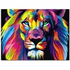 Image de Peinture par numéro Figured'Art Lion pop art 40x50 cm
