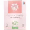 Image de Pulpe de Vie Coffret Masques x 3 en Tissu Bio Éclat Purifiant Hydratant Bio Masques x 3