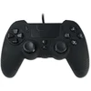 Image de Steelplay Slimpack - Manette filaire (câble de 3m), Compatible PS4/PS3/PC, Double Retour de Vibration, 4 palettes arrière programmables, Ergonomique et Confortable - Noir Ebène