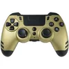 Image de Steelplay Slimpack - Manette sans Fil 2,4 GHz, Compatible PS4/PS3/PC, Double Retour de Vibration, 4 palettes arrière programmables, Ergonomique et Confortable - Or