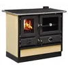 Image de Cuisinière à bois Magnum Thermo MBS en fonte | bouilleur sortie côté droit - Beige