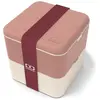 Image de Monbento Lunchbox Bento Square FR, Rosa Mokka, Lunch box, Rose
