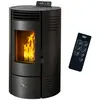 Image de Poêle à granulés étanche Azora 11,6 kW Noir Sannover