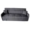 Image de Canape droit CONCEPT USINE 3 places en tissu gris 85 x 198 x 85 cm