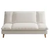 Image de Canape droit CONCEPT USINE 3 places en velours beige 85 x 188 x 92 cm