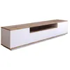 Image de Meuble TV blanc et bois 180cm TYRO CONCEPT USINE